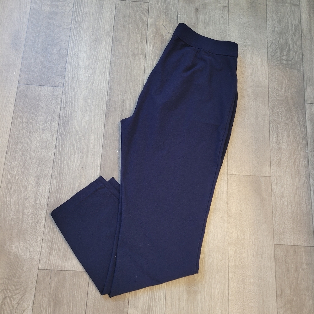 Eileen Fisher blue Pull On Pants size small Viscose Nylon Spandex
